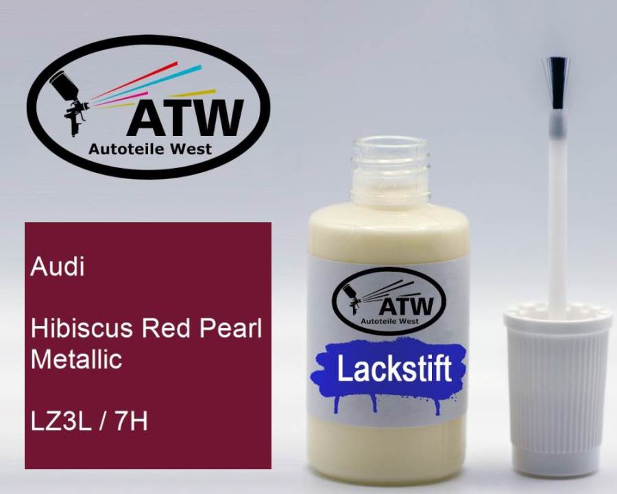 Audi, Hibiscus Red Pearl Metallic, LZ3L / 7H: 20ml Lackstift, von ATW Autoteile West.